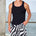 RAMOND RIBBED SINGLET - BLACK