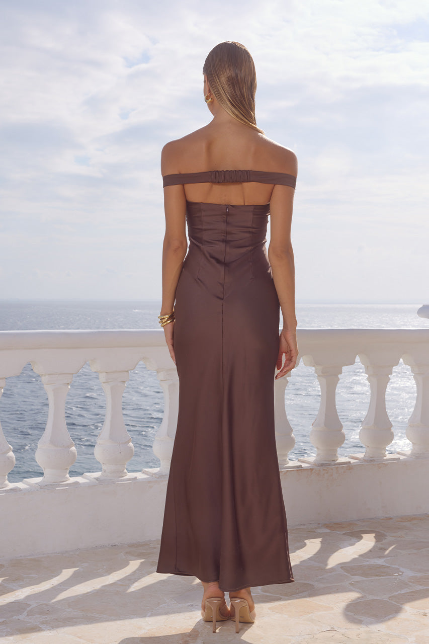 RAPHAELLA OFF SHOULDER MAXI DRESS - BITTER CHOCOLATE - RAPHAELLAOFFSHOULDERMAXIDRESS-BITTERCHOCOLATE_4