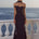 RAPHAELLA OFF SHOULDER MAXI DRESS - NOIR