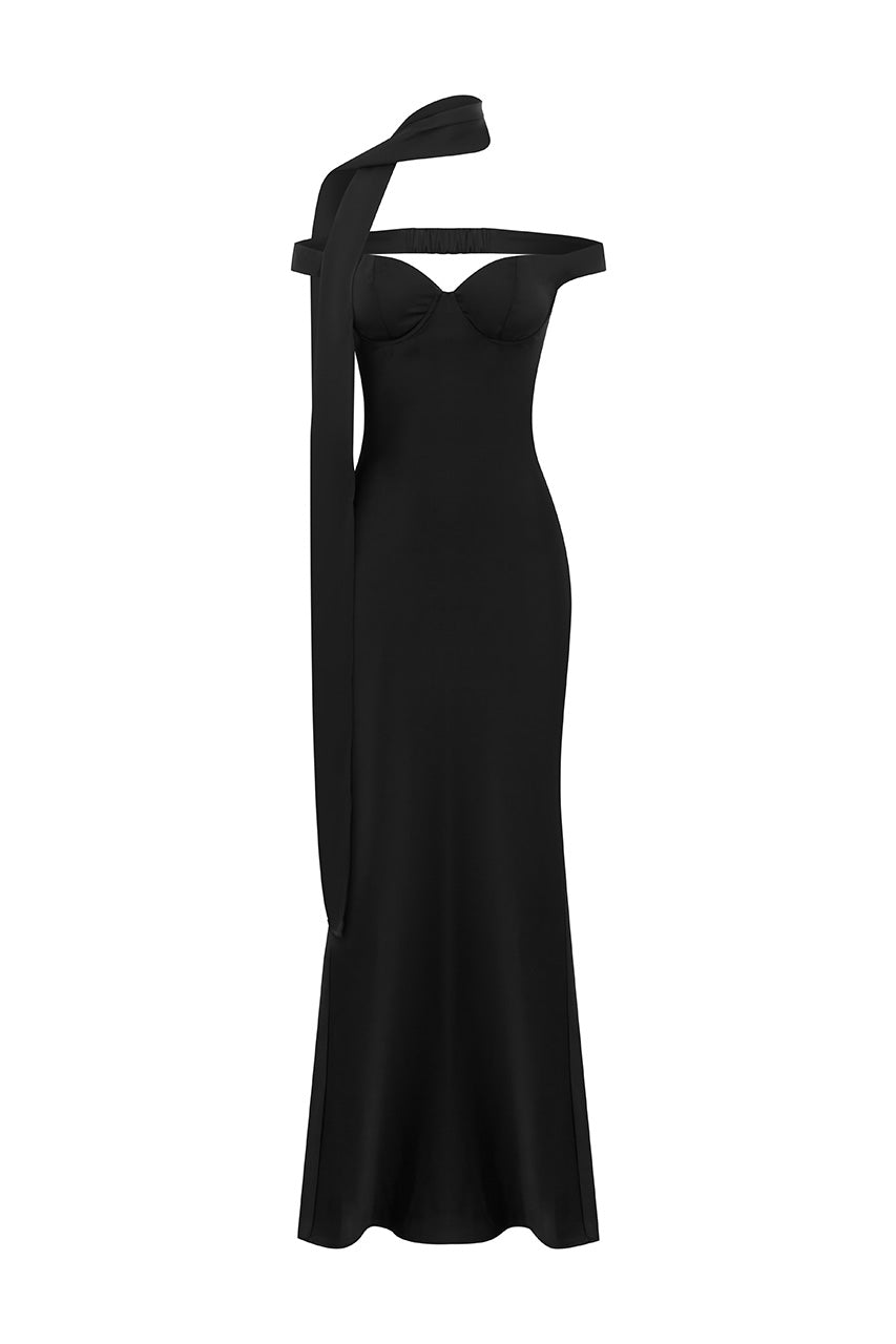 RAPHAELLA OFF SHOULDER MAXI DRESS - NOIR - RAPHAELLAOFFSHOULDERMAXIDRESS-NOIR_5