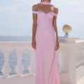 RAPHAELLA OFF SHOULDER MAXI DRESS - PETAL