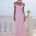 RAPHAELLA OFF SHOULDER MAXI DRESS - PETAL