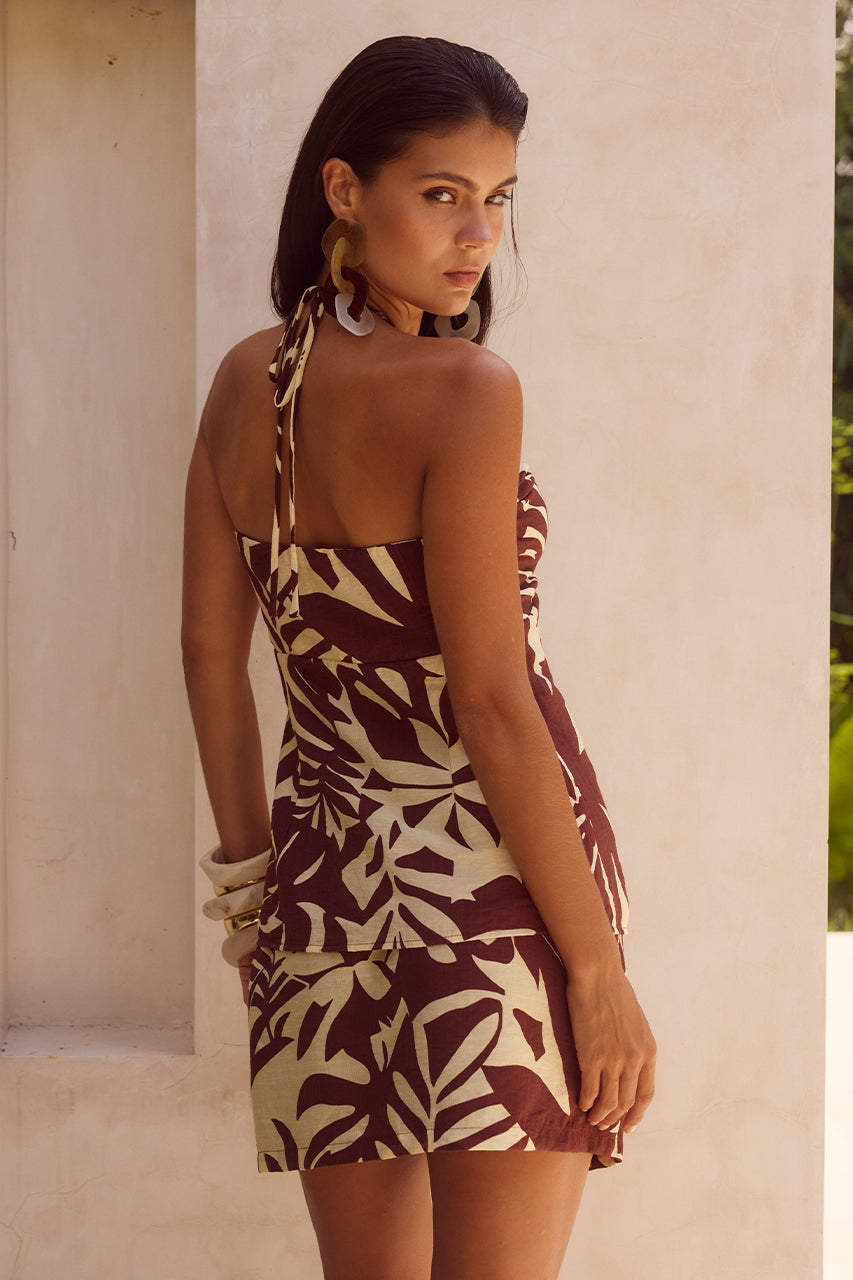 RASTIE MINI SKIRT - MATELO PRINT