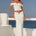 REMINA LOW WAIST RUCHED MAXI SKIRT - WHITE