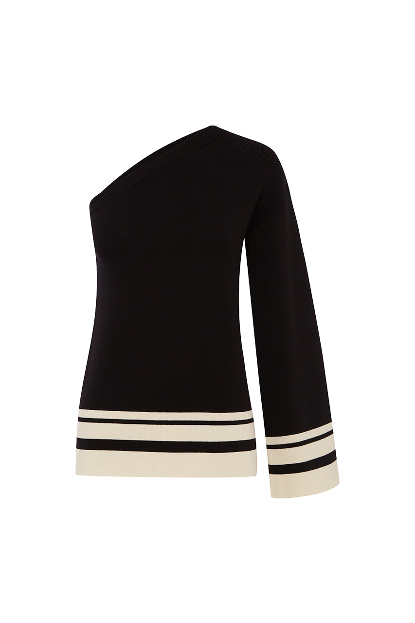 REMINGTON TOP - BLACK/CREAM - REMINGTON-TOP-BLACK-CREAM