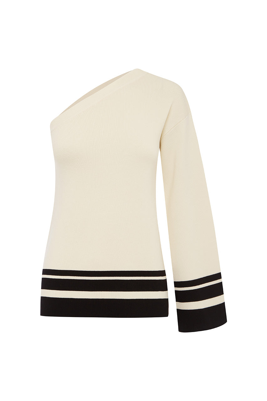 REMINGTON TOP - CREAM/BLACK - REMINGTONTOPCREAMBLACK