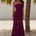 REMI STRAPLESS MAXI DRESS - PLUM