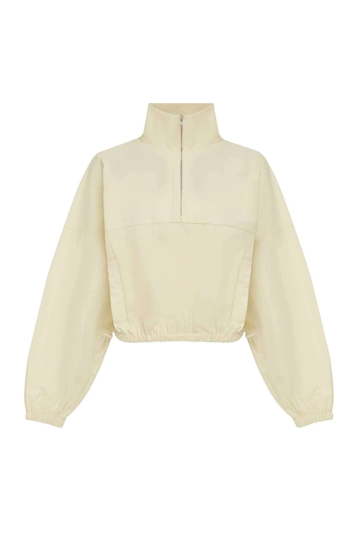 REY CROPPED WINDBREAKER - CREAM - REYCROPPEDWINDBREAKER-CREAM