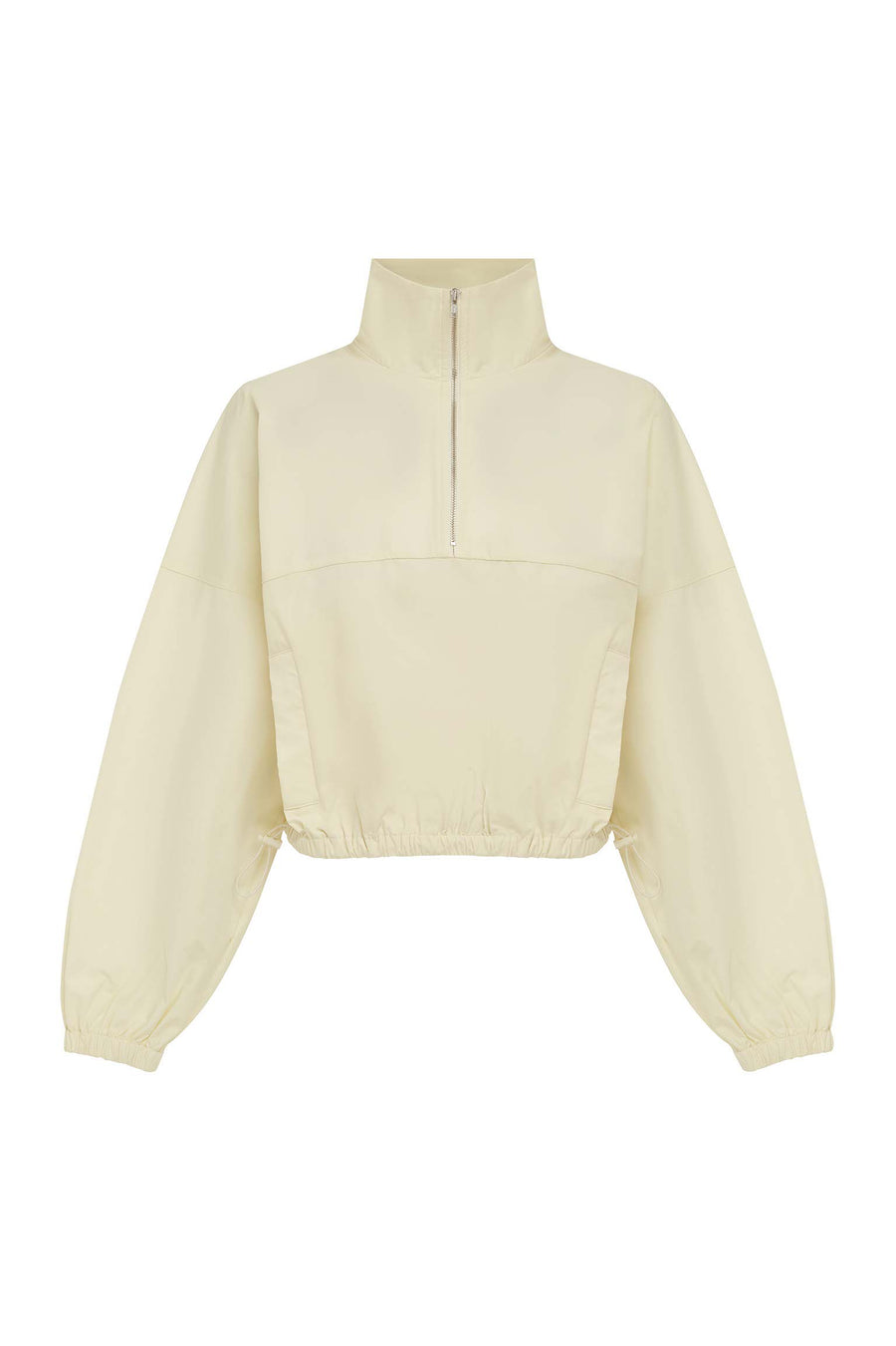 REY CROPPED WINDBREAKER - CREAM - REYCROPPEDWINDBREAKER-CREAM