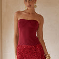 RIANA MINI DRESS - CHERRY