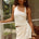 RIHANNA SPLIT MINI SKIRT - CREAM