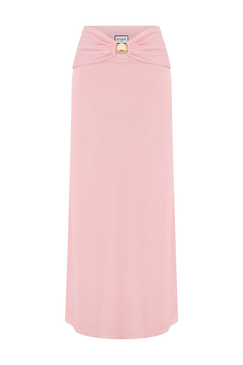 RIKKI MAXI SKIRT - PINK - RIKKIMAXISKIRT