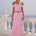 RIKKI MAXI SKIRT - PINK