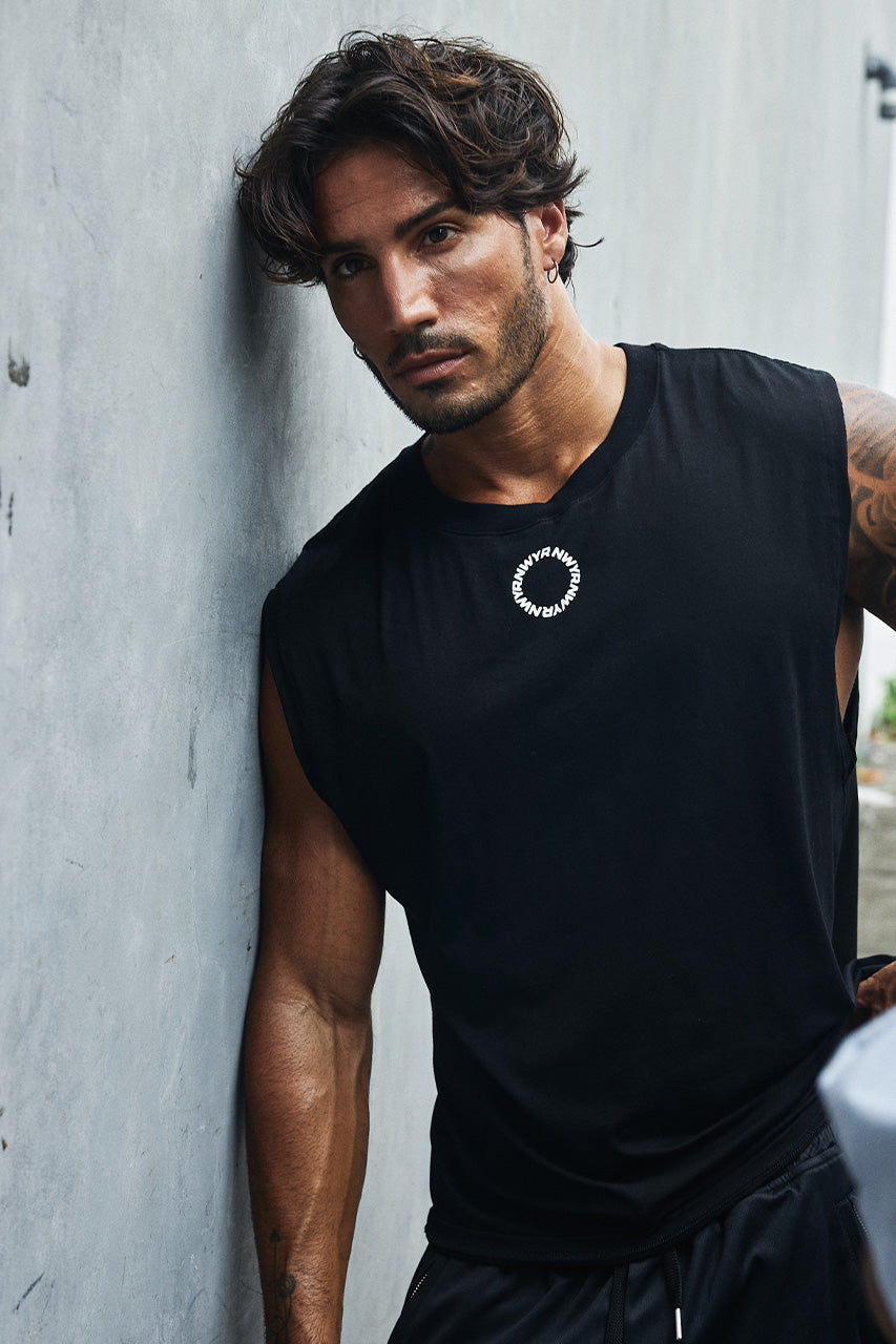 RNWY CREST FITTED TANK TOP - BLACK - RNWYCRESTFITTEDTANKTOP-BLACK-5
