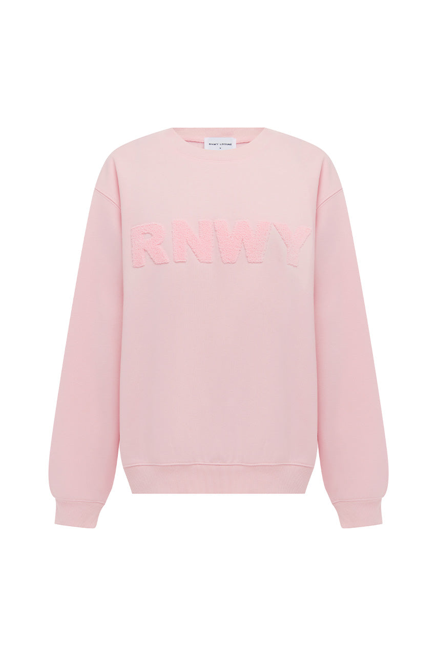 RNWY CREW NECK SWEATER - BALLET PINK - RNWYCREWNECKSWEATER-BALLETPINK