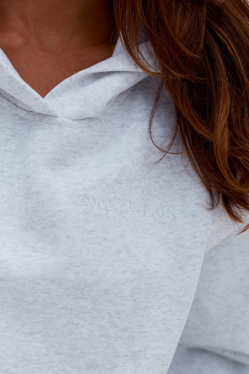 RNWY OVERSIZED HOODIE - GREY MARLE - RNWYOVERSIZEDHOODIE-GREYMARLE