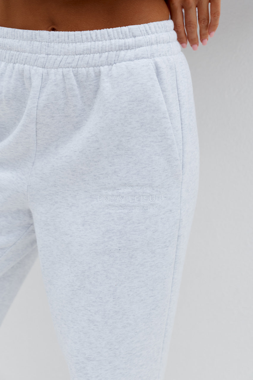 RNWY WIDE LEG TRACK PANT - GREY MARLE - RNWYOVERSIZEDHOODIExRNWYWIDELEGTRACKPANT-GREYMARLE-10