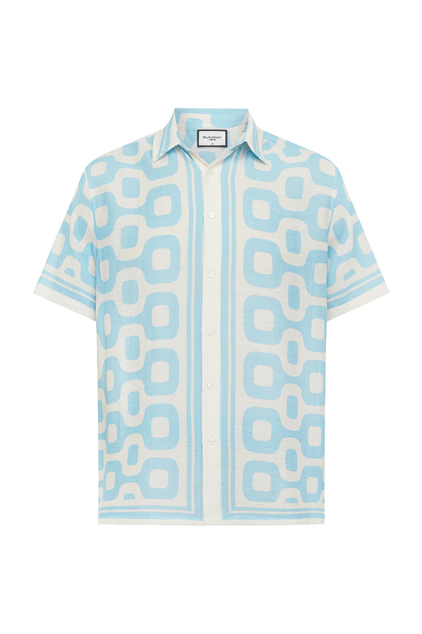 ROMAN SHIRT - BLUE/WHITE - ROMANSHIRT
