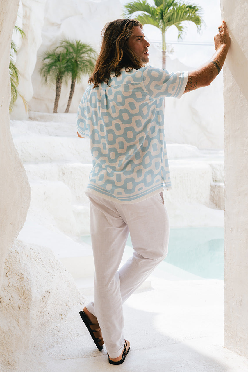 ROMAN SHIRT - BLUE/WHITE - ROMANSHIRTBLUEWHITE_1