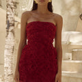 ROSALINE MINI DRESS - CHERRY