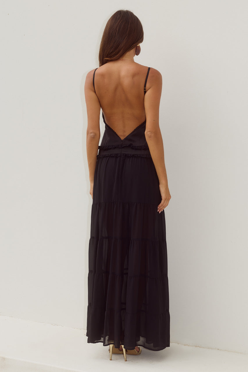 ROSETTA BACKLESS TIERED MAXI DRESS - BLACK - ROSETTABACKLESSTIEREDMAXIDRESS-BLACK-3