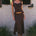 ROXELLE HANDKERCHIEF MIDI SKIRT - BITTER CHOCOLATE