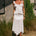 ROXELLE HANDKERCHIEF MIDI SKIRT - WHITE