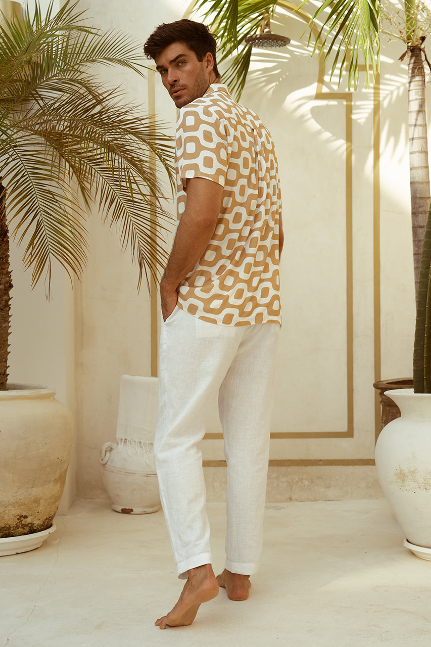 MASON SHIRT - SAND/WHITE - RUNAWAY-THE-LABEL_MASON-SHIRT_SAND5