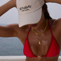 RUNAWAY CURSIVE CAP - BEIGE