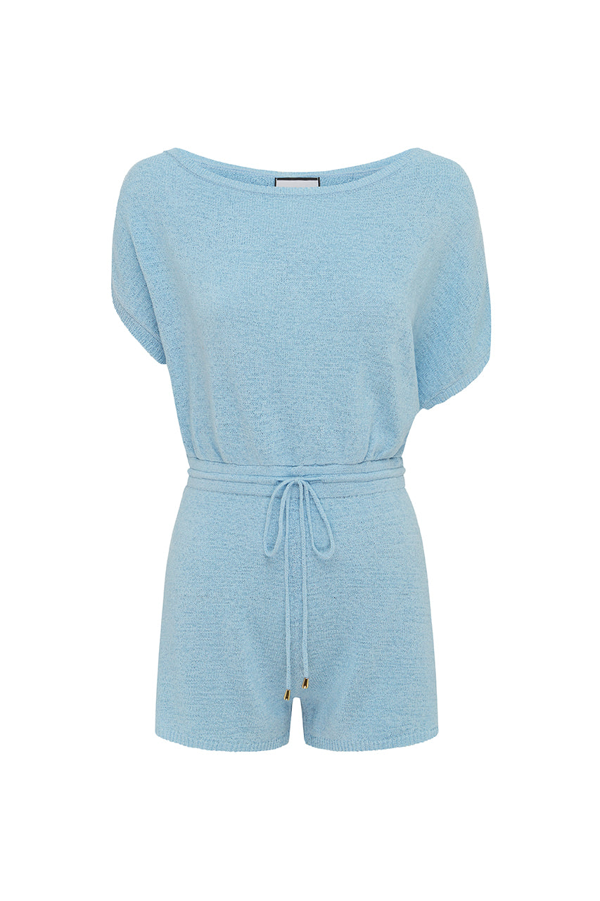 MIAMI KNIT PLAYSUIT - BABY BLUE - Runaway_B17_14