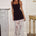 ENOLA TIERED LACE MAXI SKIRT - WHITE