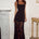 ENOLA TIERED LACE MAXI SKIRT - BLACK