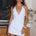 SAHARA HALTER WRAP MINI DRESS - WHITE