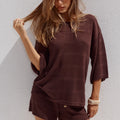 SAMIA TOP - CHOCOLATE
