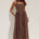 SAMMI HALTER MIDI DRESS - CHOC/LEMON POLKA