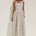 SAMMI HALTER MIDI DRESS - CREAM/BLACK POLKA