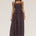 SAMMI HALTER MIDI DRESS - BLACK/WHITE POLKA