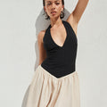 SAMMI MINI DRESS - BLACK/CREAM