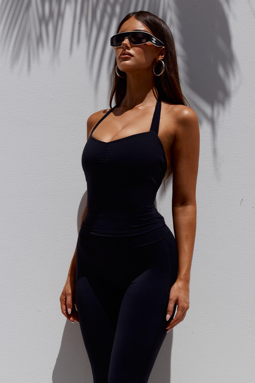 SAMMY BACKLESS HALTER TOP - BLACK - SAMMYBACKLESSHALTERTOPxKIARAHIGHRISEFLAREDLEGGINGS-BLACK-04
