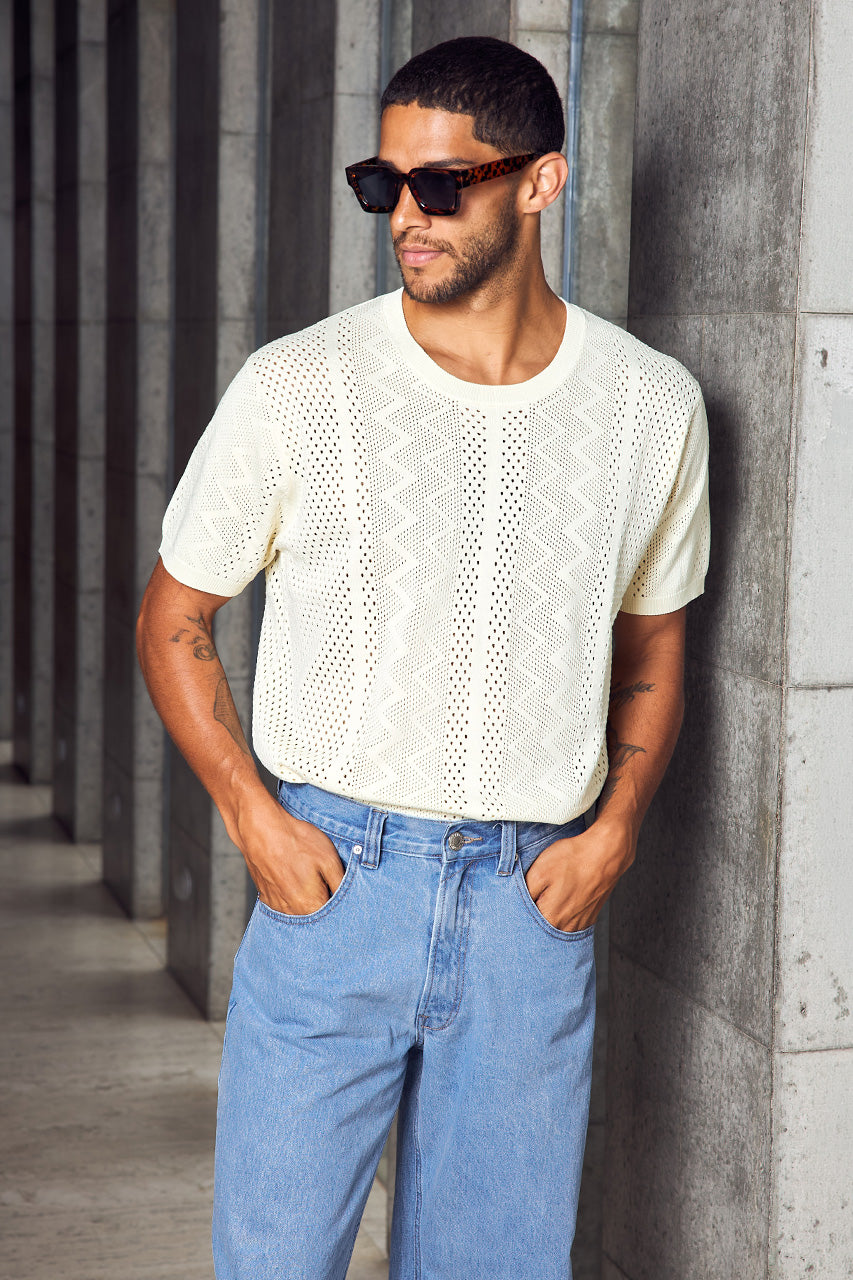 SANDER SHORT SLEEVE KNIT TOP - LEMON - SANDERSHORTSLEEVEKNITTOP-LEMON-5