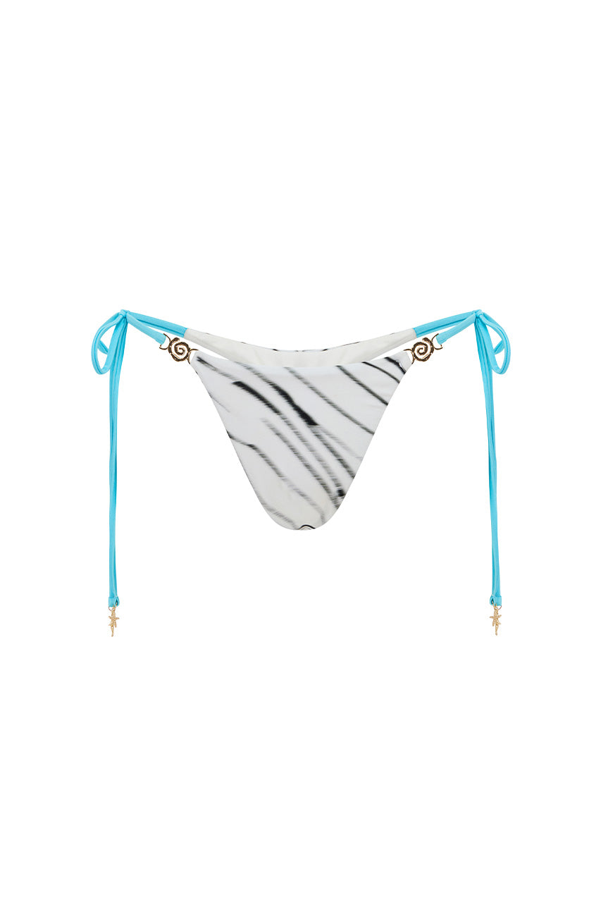 SANTOS SIDE TIE BIKINI BOTTOM - CICI WHITE - SANTOSSIDETIEBIKINIBOTTOM-CICIWHITE
