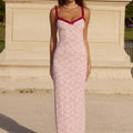 SARTA LACE MAXI DRESS - MUSK