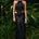 RODIE LOW WAISTED GODET MAXI SKIRT - BLACK