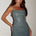 SEANNA RUCHED SEQUIN MINI DRESS - STEEL