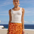 IDALIA SEQUIN MINI SKIRT - ORANGE