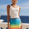 OPHIRA MINI SKIRT - SUNRISE OMBRE