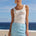 ORION MINI SKIRT - BLUE SEQUIN