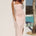 SHARNI RUCHED MIDI DRESS - PINK