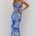 SHELLIE KEYHOLE HALTER MIDI DRESS - SHELLIE BLUE
