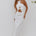 SHELLIE KEYHOLE HALTER MIDI DRESS - WHITE